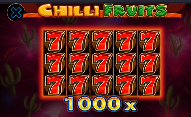 джекпот слота Chilli Fruits